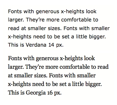 Font-size, Line-height, Measure & Alignment